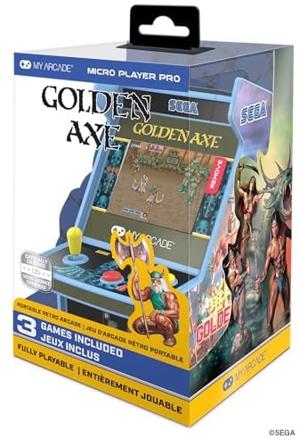 MyArcade DGUNL-7161 Golden Hacha Micro Player Pro Portable Retro Arcade