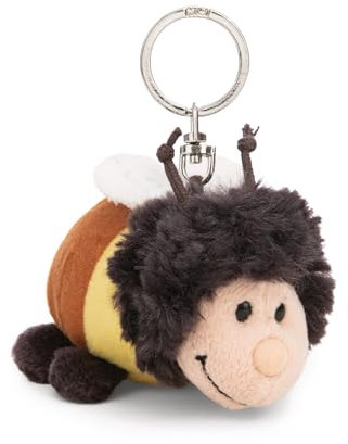NICI Schlüsselanhänger Hummel Beelinda 9cm - gelb - Plüsch-Begleiter für Rucksack oder Tasche, Kuschel-Anhänger mit Metallring für Schlüsselbund & Schlüsselhalter | 61621