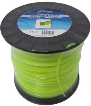 Kawapower Hilo de nylon para desbrozadoras quadrado 3 mm X 153 mt