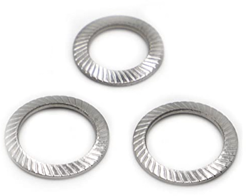 Flache Unterlegscheiben aus Edelstahl 304, Unterlegscheiben for Schrauben, geriffelte elastische Dichtungsscheiben aus Edelstahl 304, Federscheiben mit Fächerscheibe(M36)