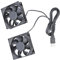Ventilador doble de alto rendimiento USB 5 V 8 x 8 cm 8025 para ordenadores de sobremesa y dispositivos electrónicos