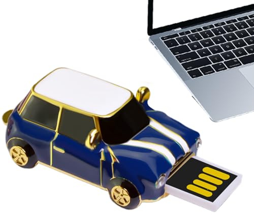 USB Drive, Vintage Car Design, 0.94x1.77in Portable Storage Disk, Compact Retro Style, Secure Data Transfer for TV Backup, Game Files, Music, Photos, Camera, Computer Use