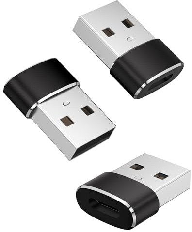【3 Stück】Oumida Adapter für Samsung Galaxy A55 5G,USB auf USB C Adapter,Typ-C Buchse zu A Stecker Ladekabel für Galaxy A56 A16 A35 A25 A15 A05s A54 A34 A53/S25 S24 Plus Ultra FE/Z Flip Fold (Schwarz)