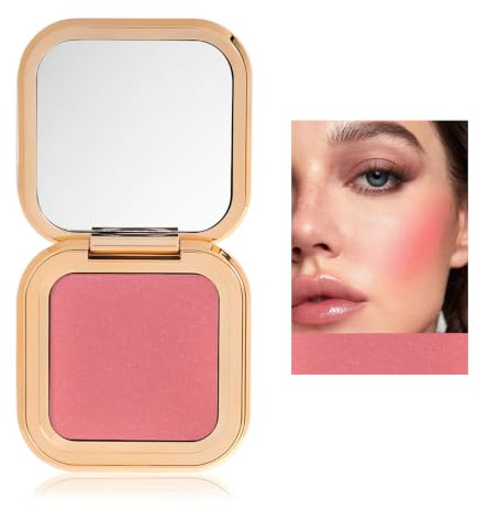 Blush, Rouge mit Dezentem Schimmer, Kräftiges Anpassbares Rouge, Langem Halt, Gepresstes Puder mit Seidigweicher Formel, für einen Gesunden Teint und Seidigweichen Hautton