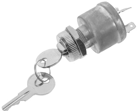 Ciieeo Golf Cart Starter Ignition Switch with Key, Electric Cart Key Lock Replacement, Golf Buggy Accessory for Secure Sports Vehicle Starter