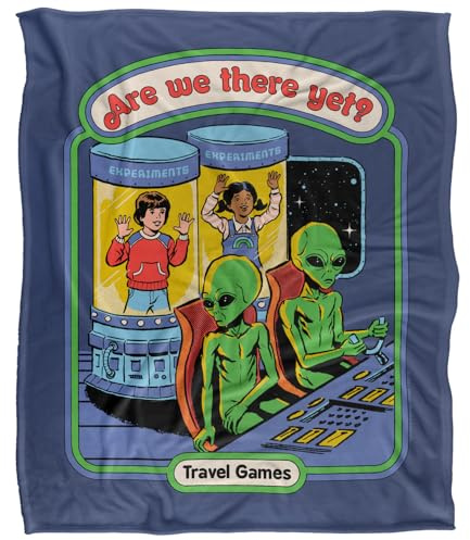 Steven Rhodes Are We There Yet Superweiche Kuscheldecke mit seidigem Griff – 152 x 127 cm