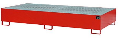 Auffangwanne Typ AW AW 1000-2, lackiert, RAL 3000 Feuerrot