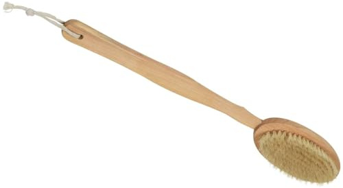 EVIDECO 75520104 Spa Wellness Badebürste Naturseide Holzgriff, beige