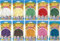 Happy Price Toys - Hama Midi Bügelperlen Konvulut - Weiss 01,Gelb 03,Rot 05,Hellgrün 11,Grün 10,Lila 07,Braun 12,Teddybärenbraun 60,Pastell Pink 48,Petrol 83 (10 Farbenmix1)