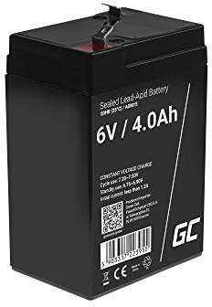 Green Cell AGM Gel Battery 6V 4Ah Sealed Lead Acid Rechargeable Battery Maintenance Free Deep Cycle for Cash registers Meter Alarm Fiscal Printers RC Models