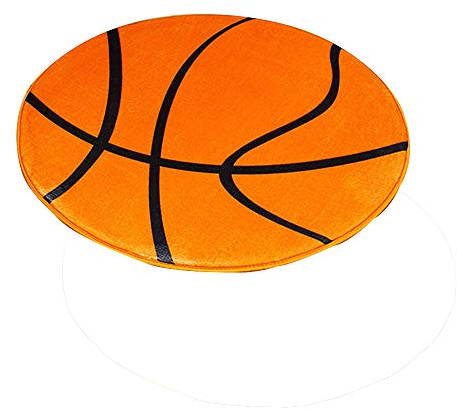Takefuns Teppich mit Motiv Basketball, Bedruckt, 3D-Druck, für Schlafzimmer, Badezimmer, Computerstuhl, rutschfest, Kissenbezug für Wohnzimmer Dekoration
