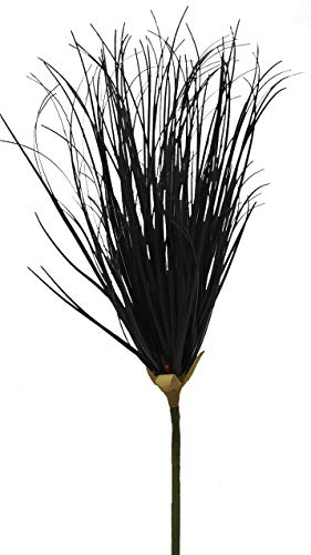 2474U Kunstzweig Lampenputzer schwarz ca. 102cm naturgetreu, Trockenzweig imitiert Lampenputzerkopf 15 cm