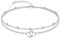 CHIC & ARTSY Doppeltes Herz Fußkettchen 925 Sterling Silber Herz Fußkettchen für Frauen einstellbar geschichtet Strand Fußkettchen 11 Zoll Boho doppelte Kette 2 Herz Fußkettchen