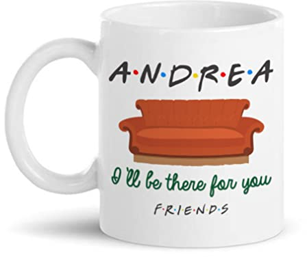 Gattablu Tazza mug 11 oz PERSONALIZZATA CON IL NOME I'll be there for you friends divano central cafe!