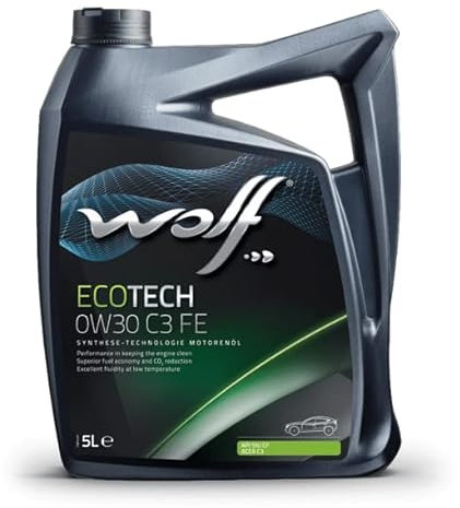 Wolf - Huile Moteur ECOTECH 0W30 C3 FE - Bidon de 5 litres - 8332500