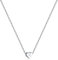 RWQIAN Silber Herz Buchstabe Kette Damen- Edelstahl Initialen Kette Alphabet K Buchstabe Kettenanhänger Halskette Geschenk 16+2