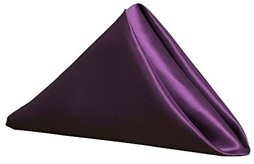 FANSU Servietten 10/20/50/100er Pack, Hochwertige Stoffserviette Waschbare Weiche Stoffservietten für Weihnachten, Hochzeit, Geburts (40x40cm/100er Pack,Lila)