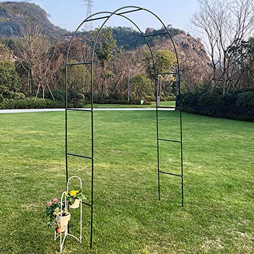 LYAH Rosenbogen Torbogen Metall Gartenbogen Rankhilfe Spalier Breite 120cm 140cm 160cm 180cm 200cm 240cm 280cm 300cm 350cm Wetterfeste/Freistehend (Size : W120xH220CM/3.9x7.2ft)