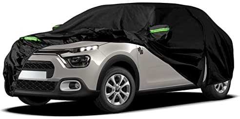 Autoabdeckung Wasserdicht Kompatibel mit Citroën C3 FC/FN/SC/SX/SY 2002-2024, Atmungsaktiv Vollgarage Autoplane für Regen Sonne Staub Schutz Auto Abdeckplane Abdeckung