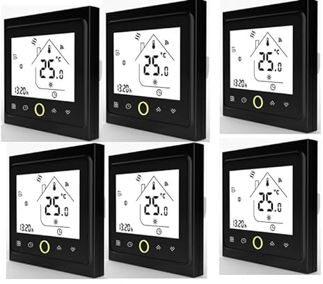 Smart Thermostat mit Display, intelligenter Wandthermostat, WLAN, Mobile App, einfache Heimwerkerarbeiten, Datenschutz,Digital Thermostat Raumthermostat Fußbodenheizung Wandheizung LED
