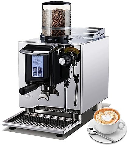 2500W Machine À Café Intelligente À Température Contrôlée 20Bar Machine À Café Commerciale Haute Pression avec Broyeur, avec Réservoir d'eau, avec Mousseur À Lait Professionnel. (Color : 110V, Size