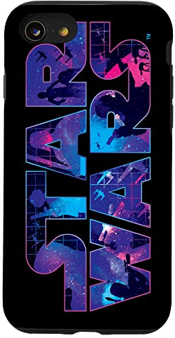 Hülle für iPhone SE (2020) / 7 / 8 Star Wars Logo Retro 90s Galaxy