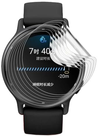 Snailcanfly Pellicola idrogel 5pcs per Garmin vívoactive 5 1.2 Smart Watch Trasparente TPU Pellicola Protettiva Schermo Touch Sensibile, HD Clear, Ultra Sottile, Auto Guarigione
