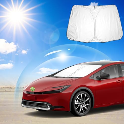 Ruiya Frontscheibenabdeckung Kompatibel mit Toyota Prius XW50 2015-2022 | Prius Prime 2017-2024,Sonnenschutz für Frontscheiben Auto Windschutzscheiben Abdeckung Frontscheibe blockiert UV Sonnenblende