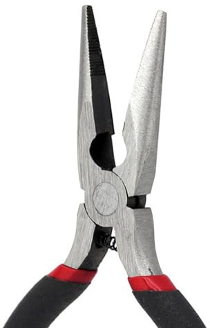 Long Nose Pliers Carbon Steel Non-Slip Straight Plier Long Needle Nose Pliers for Machinist Engineer Hand Tool Needle Nose Pliers