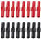 AEDIKO 16pcs 4mm Banana Plug Coupler Female to Female Banana Socket Jack Insulated Plug for 4 mm Banana Plug Connector Extension Adapter Multimeter Speaker