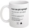 AS Roma Tazza Nun Se Po' Spiegà, Unisex Adulto, Bianco, 12x10cm