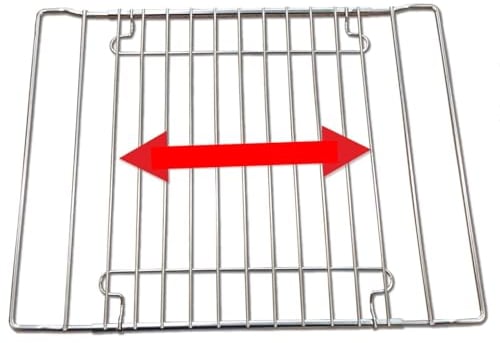 GRIGLIA RIPIANO PER FORNO E FRIGORIFERO UNIVERSALE IN ACCIAIO INOX REGISTRABILE 37-53 cm