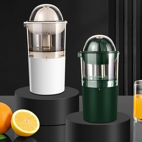 Extracteur de jus d'orange sans fil, silencieux, presse-agrumes électrique de grande capacité, chargement USB (blanc)
