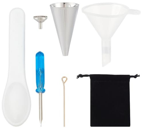 NBEADS Mini Funnel Set for Cremation Jewelry Filling, Small Bottles Funnel Filler Kit Jewelry Ashes Fillers Funnel for Urn Preservation Jewelry Filling Ashes Pendant Necklace Liquid Transfer