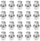Bohaner 20Pcs M14x1.5 Wheel Nuts 22mm Hex Alloy Wheel Nuts Chrome Closed End M14x1.5 Lug Nuts with Floating Captive Washers LR068126 RRD500290 for Range Rover Sport Discovery 3&4 Range Rover L322