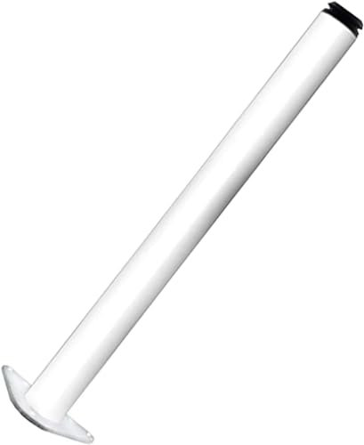 Lot de 2 pieds réglables en acier inoxydable pour plan de travail de cuisine Blanc 40 cm