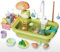 KIMIGO Lavello giocattolo con acqua di rubinetto,Gioco di Pesca e Accessori da Cucina,Set di giocattoli da cucina con rubinetto funzionante,Giocattoli di Ruolo per ragazzi ragazze 3 4 5 6