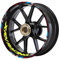 BYLKFC Adesivi per Ruote Adesivi per Cerchi Moto per Ho&NDA X-ADV X-ADV750 X ADV750 Xadv 750 Adesivi per Cerchi Riflettenti Nastro A Strisce Strisce Fluorescenti per Cerchioni(Oro)