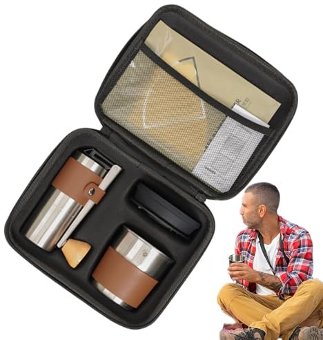 Ruwshuuk Camping Kaffeemaschine, Manuelle Kaffeemühle, Multifunktionales Portable Mahlwerk Für Campingurlaub Und Outdooraktivitäten