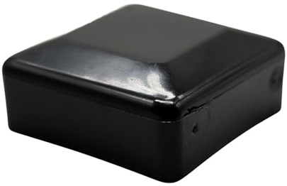 DOJA Barcelona Zaunpfosten Kappen Für Effektiven Schutz - Pack 12-60x60: Schwarz - Pfostenkappen Mit Modernem Design - Pfostenabdeckung Aus Robuster Kunststoff Und Widerstandsfähig Abdeckkappen