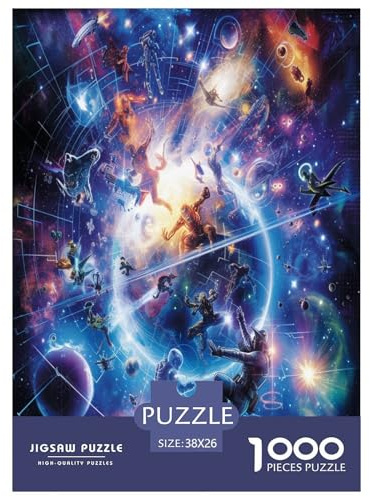 Milky Way Galaxien Puzzle 1000-teilige Schwer Puzzle Spielzeug Lernspiel Impossible Herausforderung Spielzeug Für Erwachsene Und Kinder Ab 14 Jahren 38x26cm/1000pcs