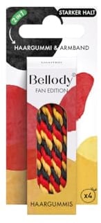 Bellody® Original Haargummis - Stylisch geflochtener Haargummi mit starkem Halt (4er Set) Damen Haarschmuck (Fan-Edition)