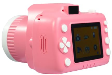 Didiseaon Portable Plastic Compact Digital Camera Kids Camera with Projection Function Pink Colour and Music Playback for Children, for Camping and Photography Gift for Boys and Girls