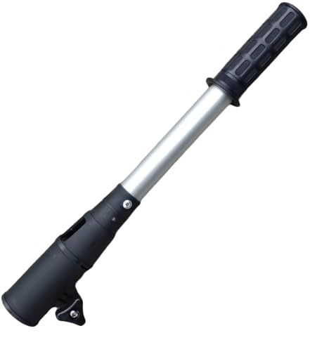 Syutokul Pinnengriff-Verlängerung für Außenborder, Aluminium-Trolling-Motor-Verlängerungsgriff mit Gummigriff, passend für 3, 5–4, 5 cm Lange Griffe, schwarz.