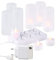 Lunartec Teelicht aufladbar: 6 Akku-LED-Teelichter, flackernde Flamme, Acrylgläser, Ladestation (wiederaufladbare LED Kerzen, aufladbare Kerzen, wiederaufladbar)