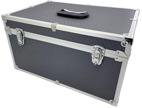 ROC Cases C408 Chest Flight Case Customisable Dividers with L 450mm x W 310mm x H 240mm Lockable Protective Hard Grey Storage Box