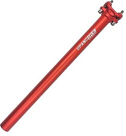 UPANBIKE Fahrradsattelstütze Aluminiumlegierung φ27,2 30,9 31,6 mm * 400 mm Sattelstütze mit Verlängerungslänge für Mountainbikes (Rot φ27,2 mm)