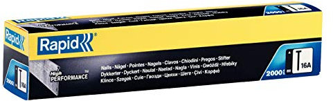 Rapid Nägel Typ 16A, 32mm 20° Streifennägel 16Ga, 2.000 Stk., für druckluftnagler und elektronagler