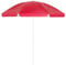 Kingsleeve Sombrilla de Playa Jardín 180cm Parasol Patio Terraza Inclinable Ajustable Protección UV50+ Rojo