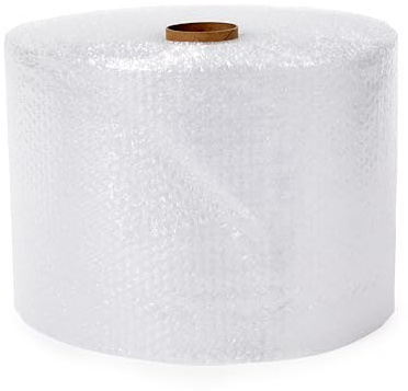 Amazon Basics Bubble Wrap for Moving, Packing, Shipping and Storage, Perforated Protective Cushioning for Fragile Items, 12-inch x 175-ft Long Roll, Small 3/16, Clear